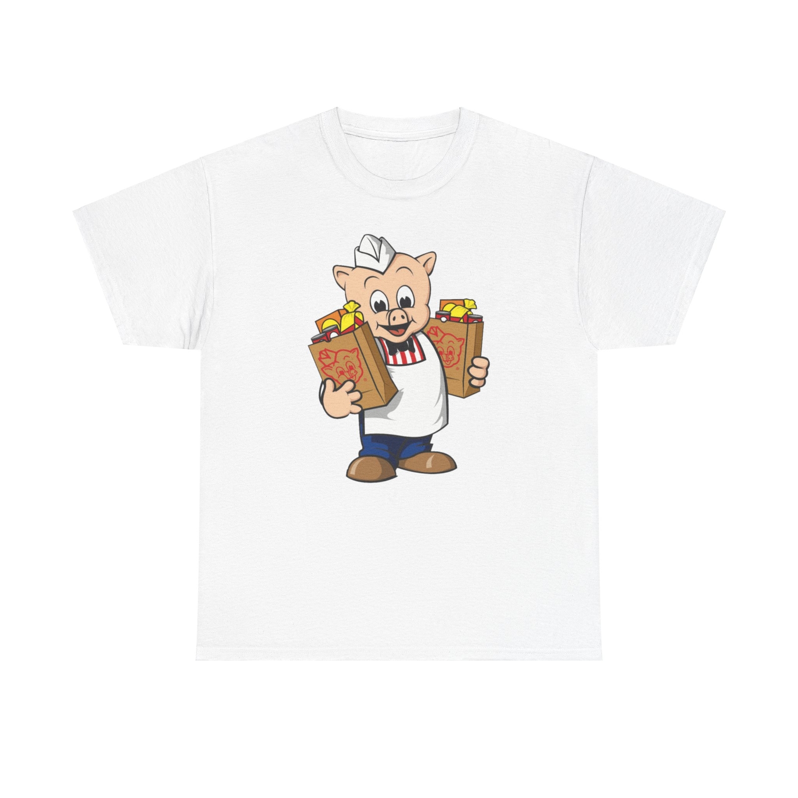 Vintage Retro Piggly Wiggly Unisex Cotton Tee, Original Self Service Shirt, Pig gallery