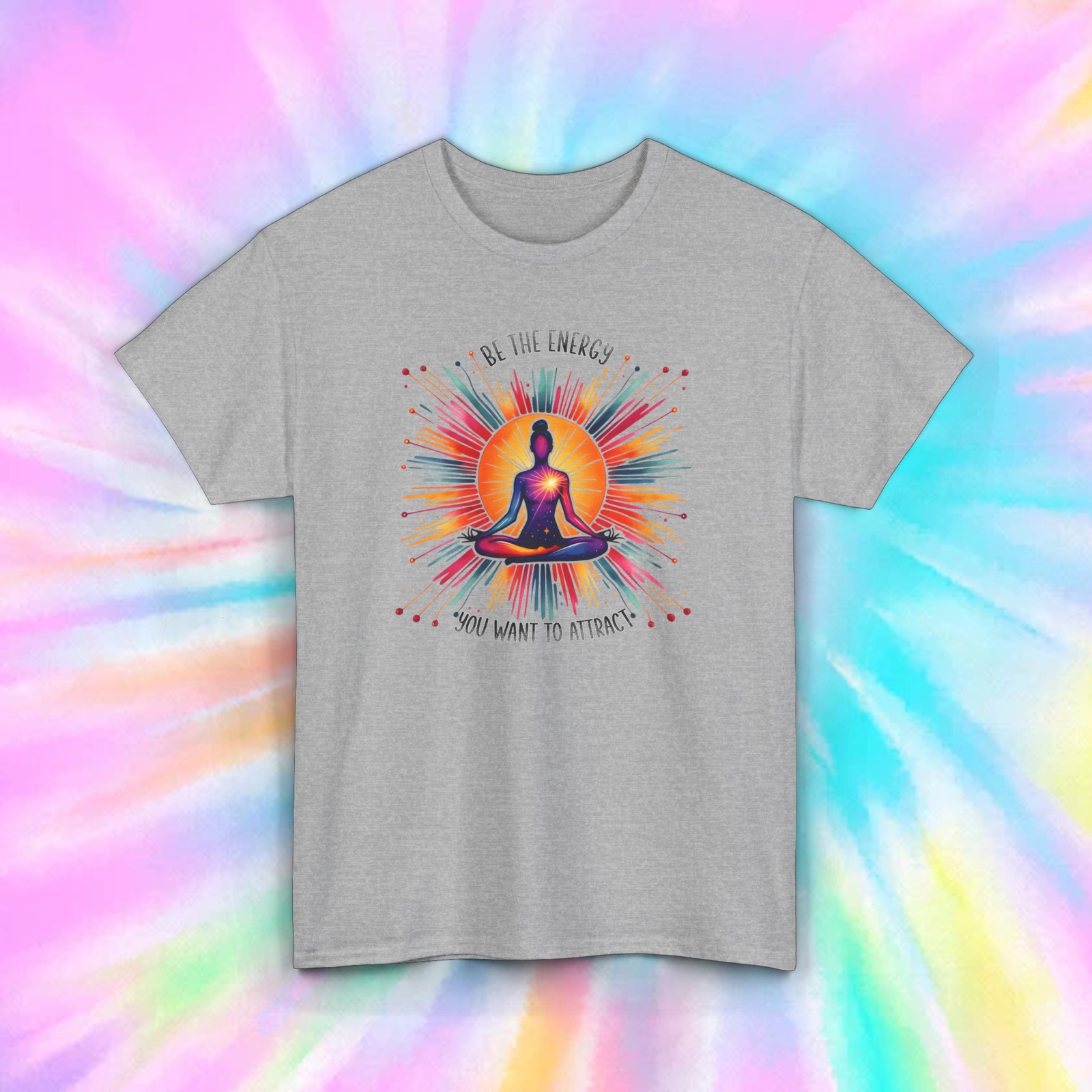 Yoga Meditation Shirt | Be the Energy You Want to Attract Tee S-5XL