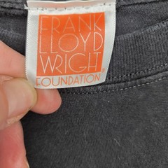 Frank Lloyd Wright Hanes Organic Commandment Shirt Mens Medium Black Graphic Tee
