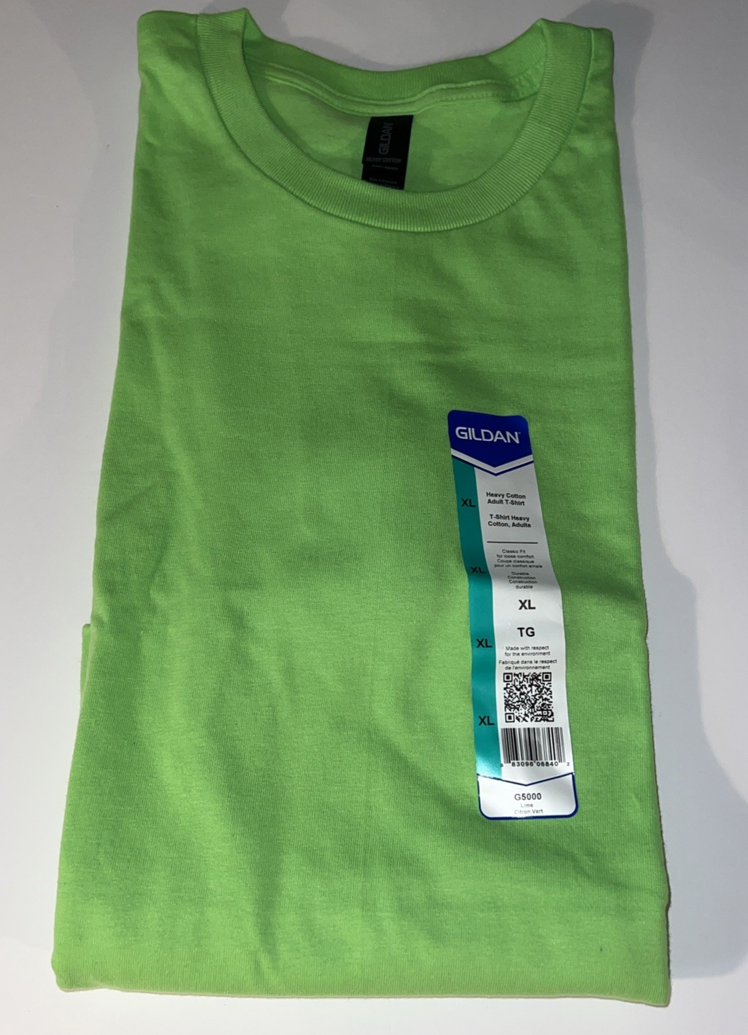 Gildan Mens G500 Solid Heavy Cotton Plain Short Sleeve Green Casual Fit T-Shirt gallery