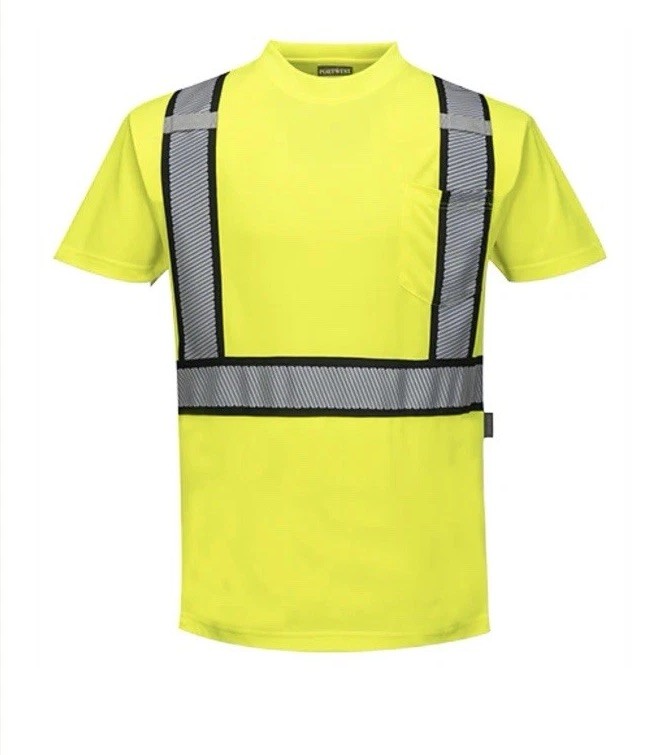 Portwest Detroit Short Sleeved T-Shirt (S395)-XL High Vis Safety Work Wear
