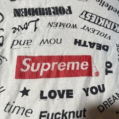 SUPREME SPIRAL TEE L SS21 WHITE DOUBLE-SIDED T-SHIRT SPRING SUMMER 2021 USA