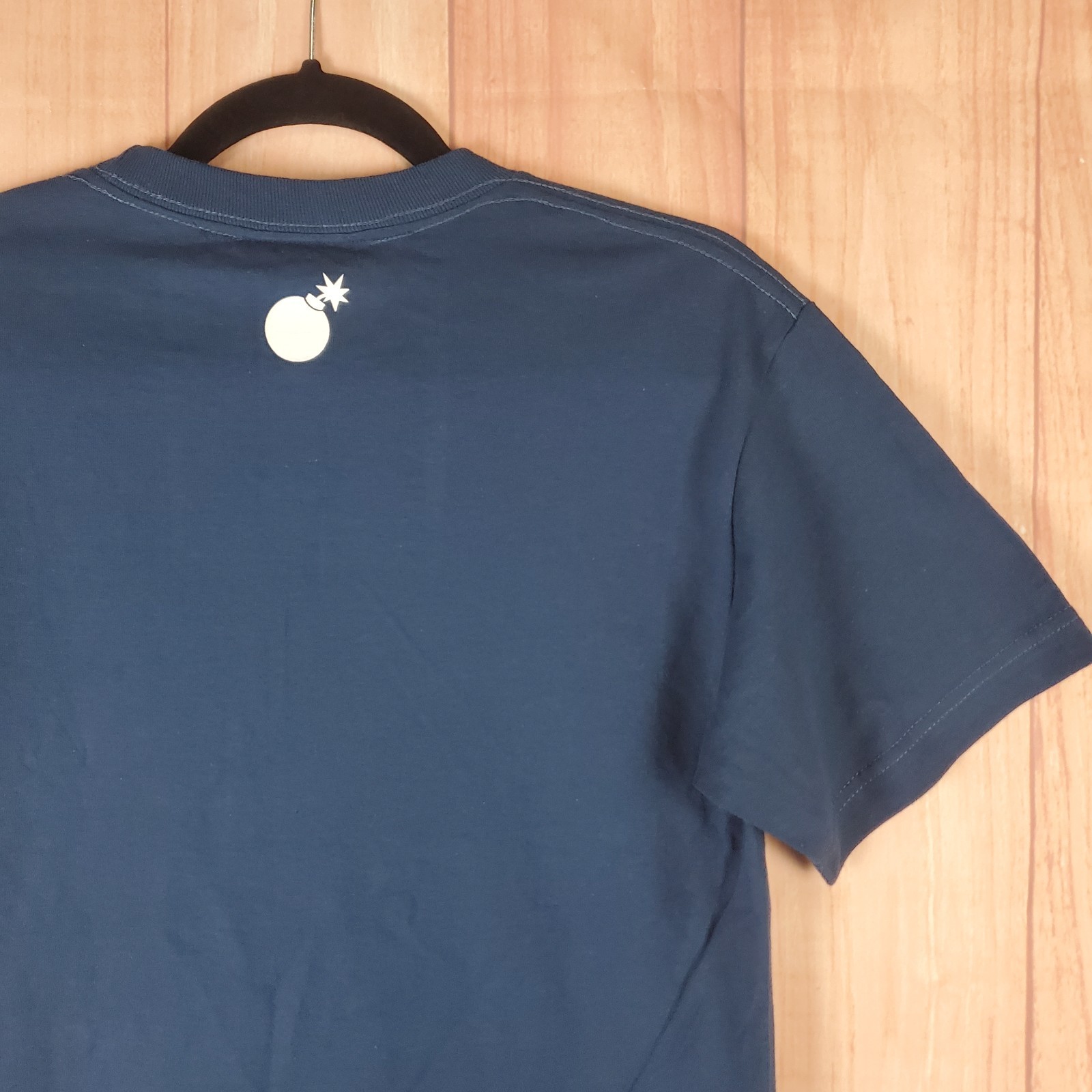 The Hundred T Shirt Mens Small Navy Blue Graphic Print Skull And Art Supplies gallery