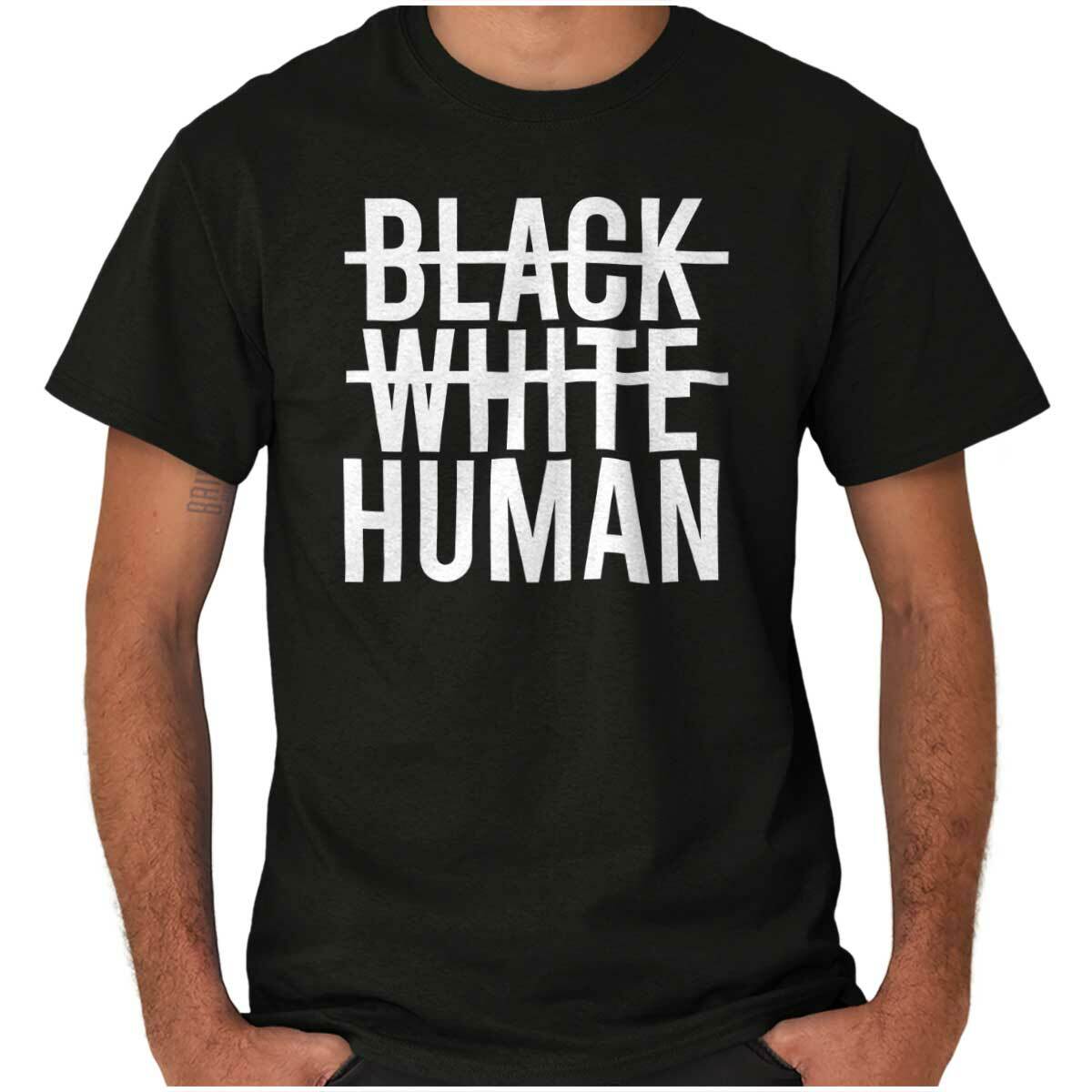 Black White Human Social Justice Activist Womens or Mens Crewneck T Shirt Tee gallery