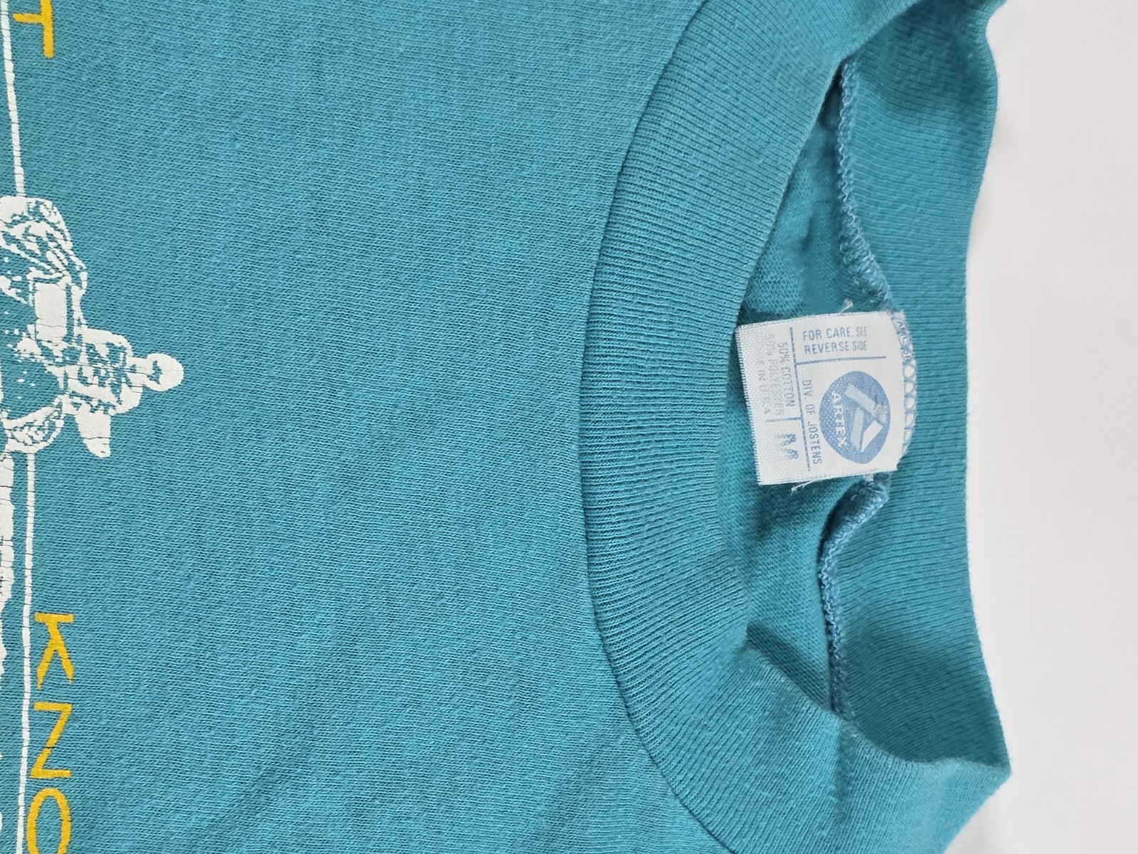 Vintage 80s Ft Knox Heavy Metal Shirt Teal Size Small gallery