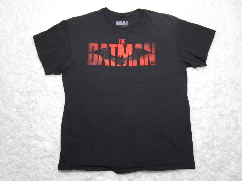 Batman Shirt Mens Large Black DC Comics Movie