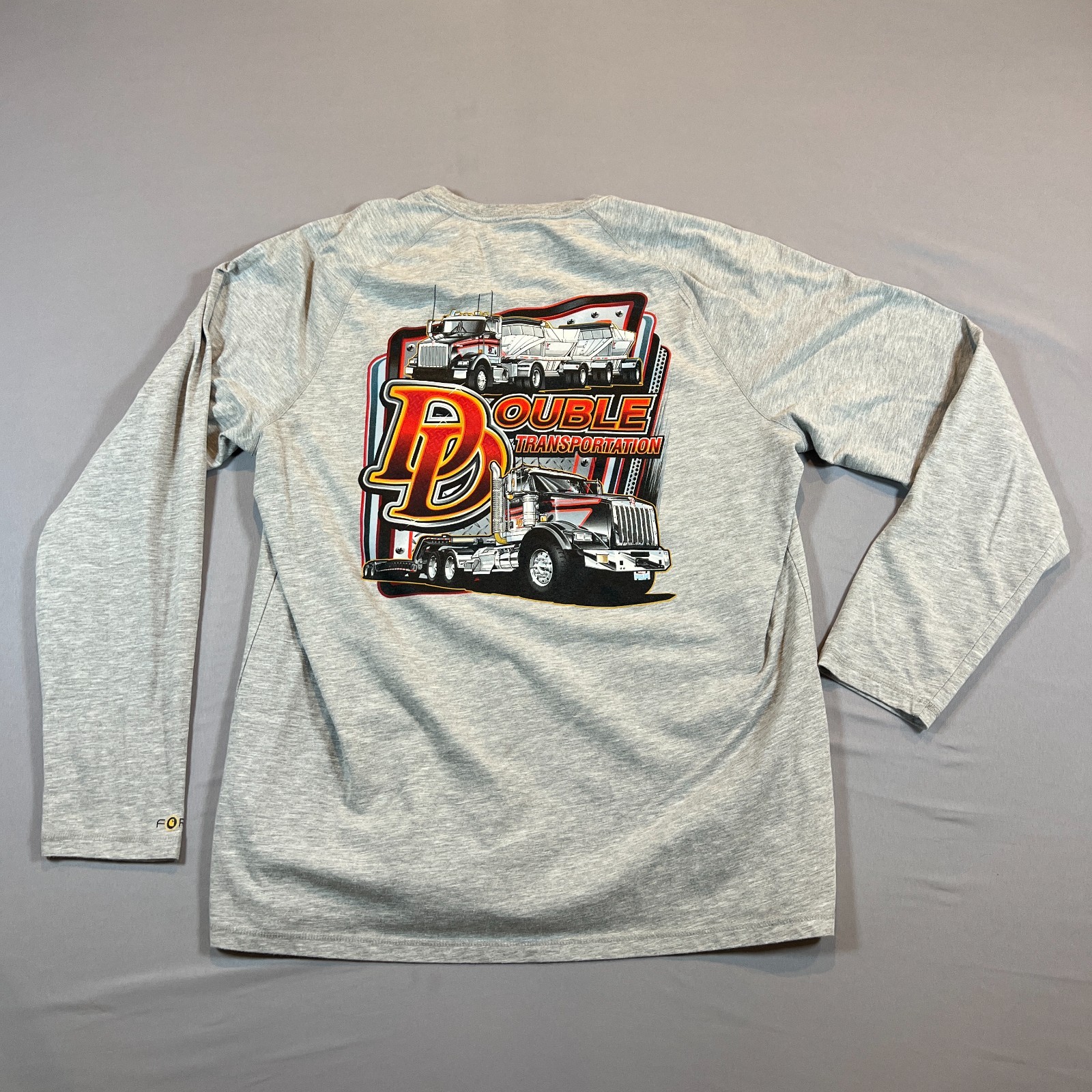 Carhartt Force T Shirt Mens Large Heathered Gray Relaxed Fit Delmont Long Sleeve gallery