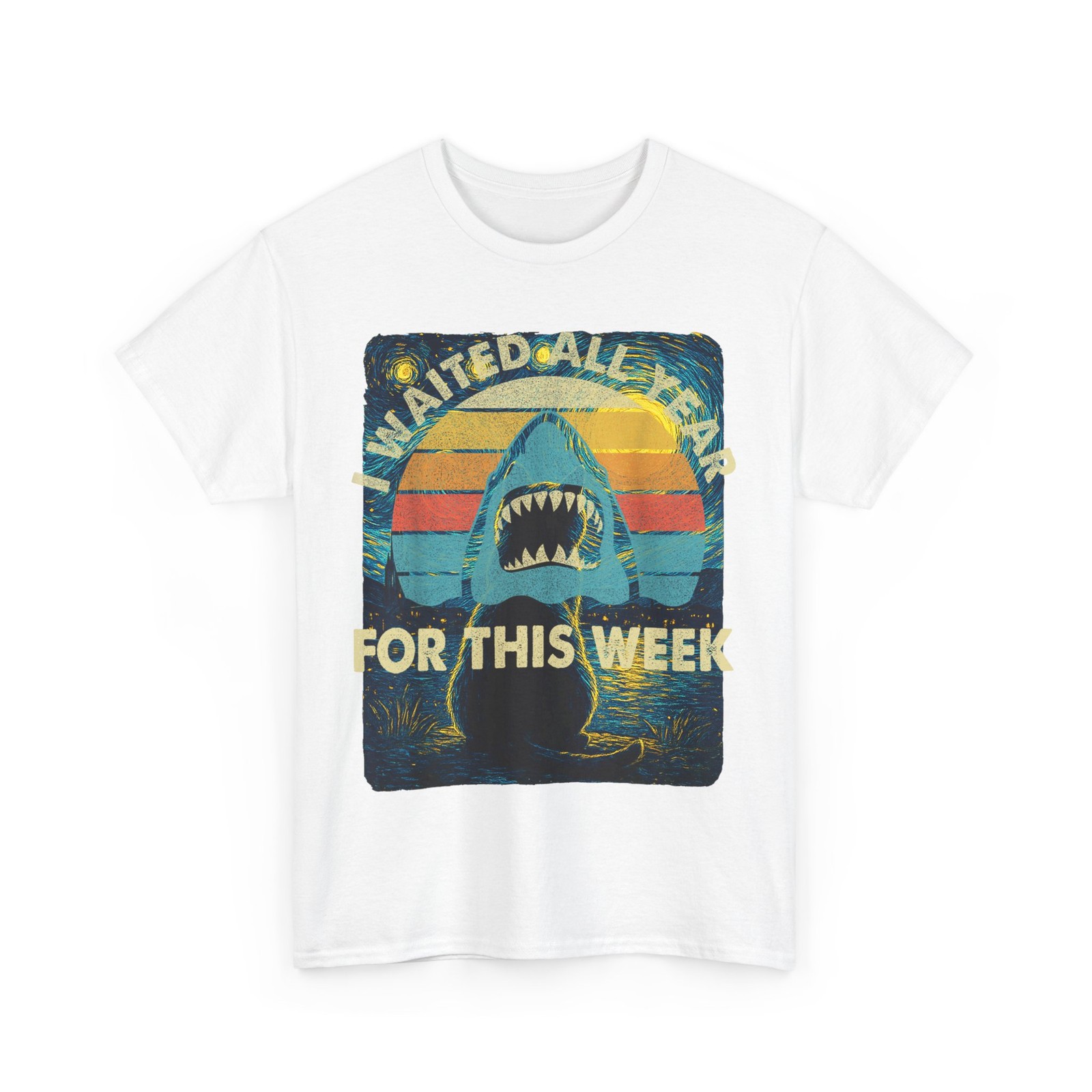 I Waited All Year for This Week Shirt, Sharks Lovers Ocean Wildlife Shirt gallery