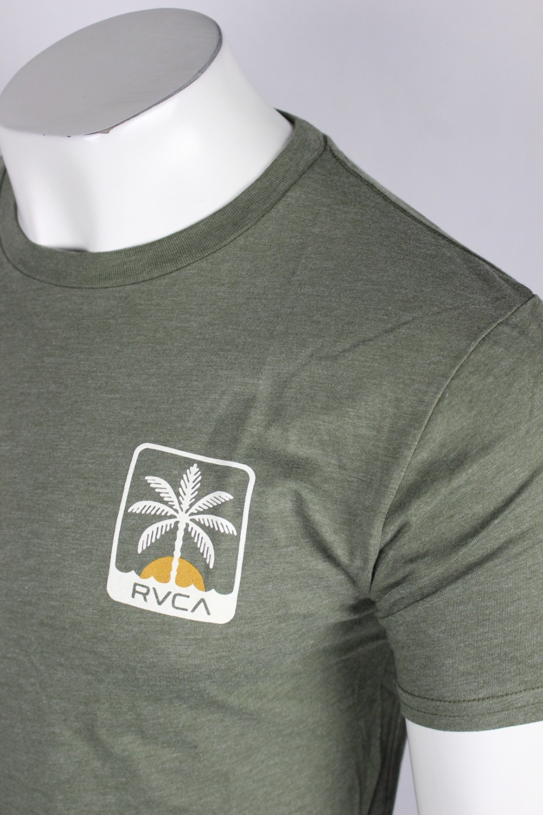 RVCA Men's Shaylen Graphic T Shirt Short Sleeve Green Heather 50/50 Cotton/Poly gallery