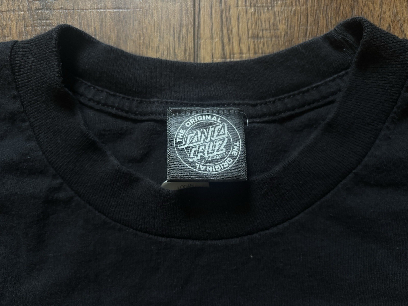 Santa Cruz T Shirt Men Skateboards Color Black Cotton Crew Tee Size Large gallery
