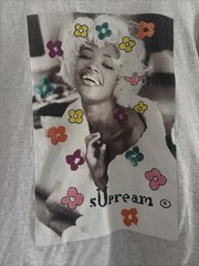 Supreme Naomi Tee Ash Gray Size Small SS20 Gonz Box Logo Campbell (19×25.5”)