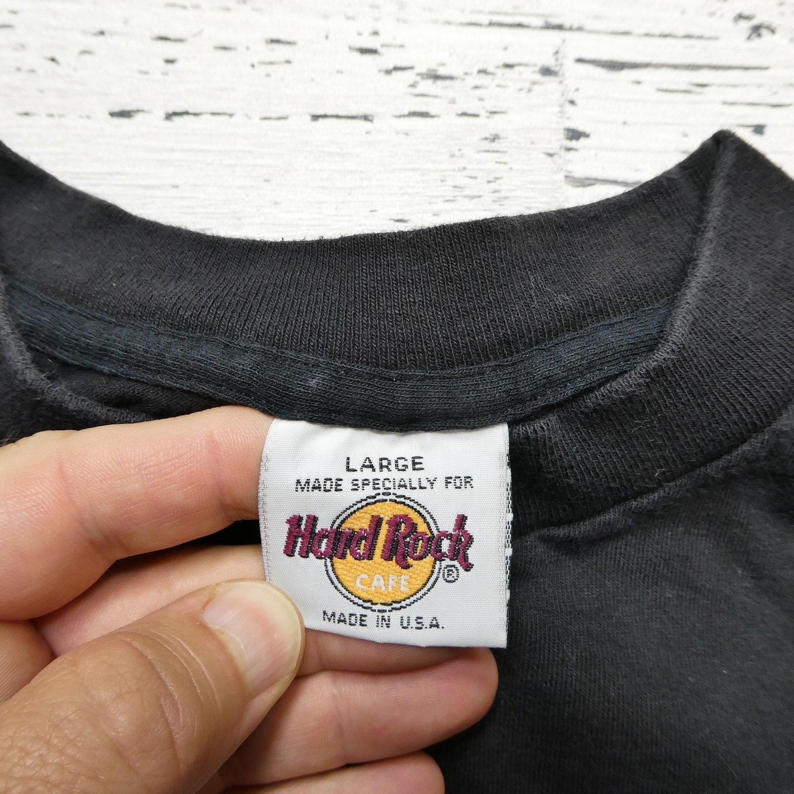 Vintage Hard Rock Cafe Shirt Mens Large Black Myrtle Beach Made USA 90s Tee gallery