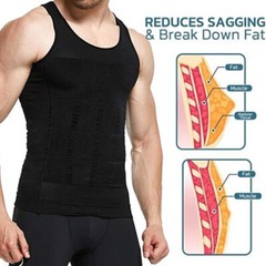 Gynecomastia Compression Vest Fajas para Hombres Back Support Shapewear Tank Top