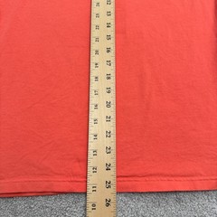 Express Basic V-Neck T-Shirt Mens Medium Coral Orange Short Sleeve Cotton Tee