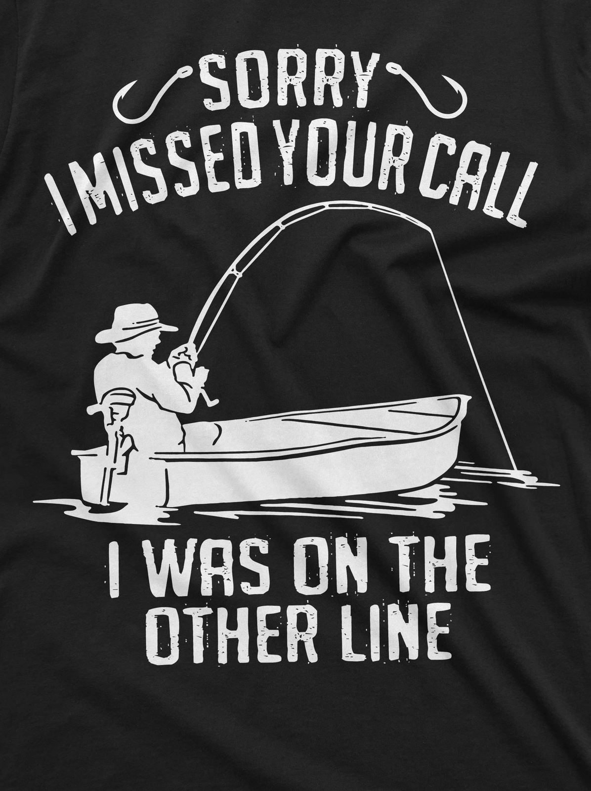 Men's Fishing Shirt Funny Fishing Tee Sorry I Missed Your Call Shirt Fishing Tee gallery