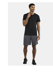 Athletic Works Men’s Black Short Sleeve Cotton T-Shirt Size XL (46-48) NEW
