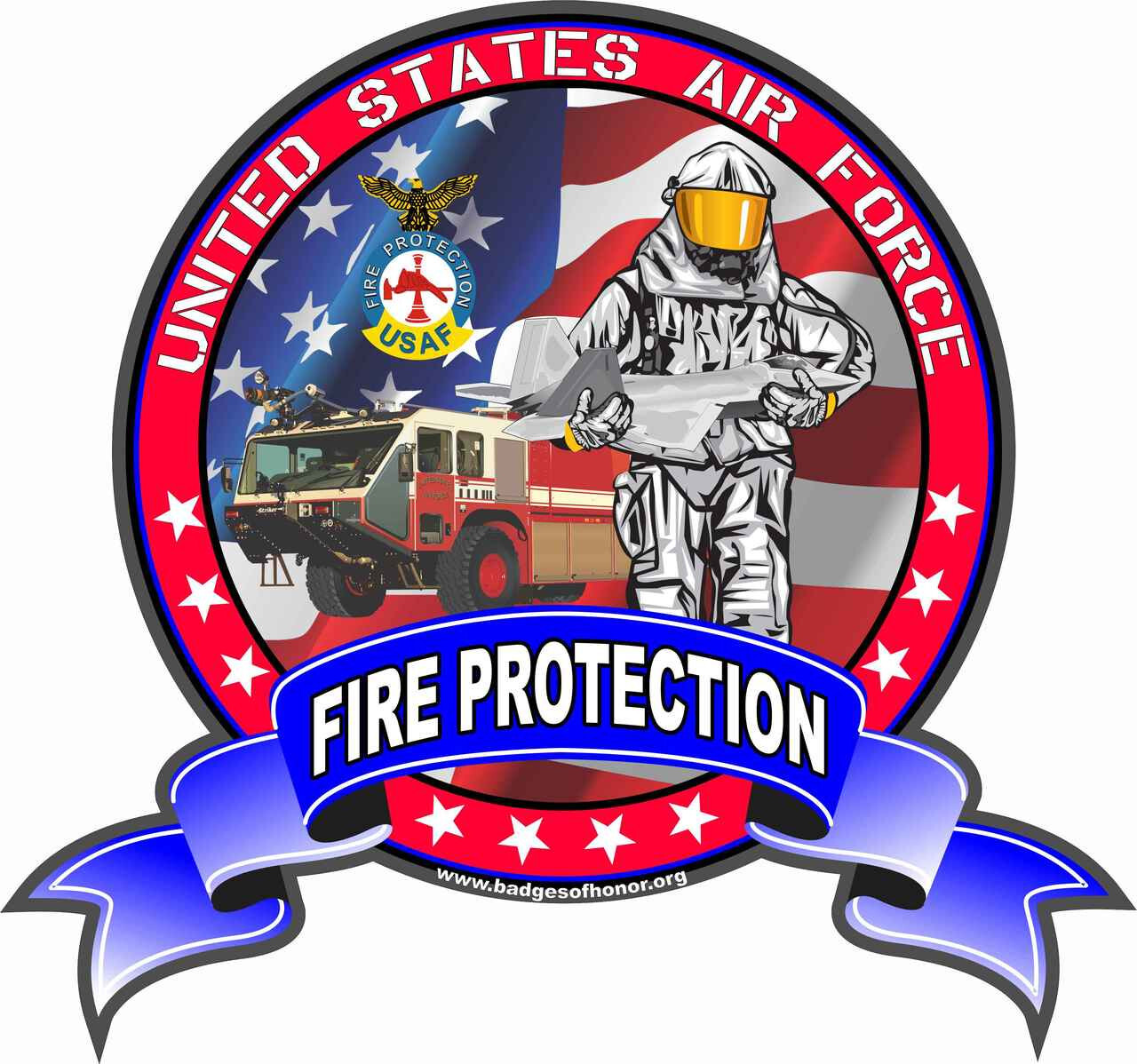 USAF Fire Protection T-Shirt gallery