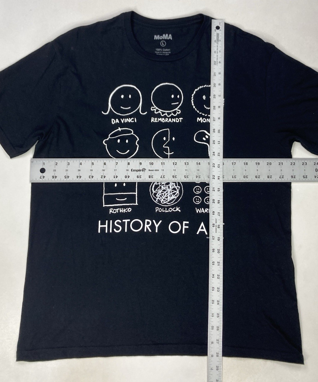 MoMa History Of Art Graphic T-shirt Men Large Black Short Sleeve gallery