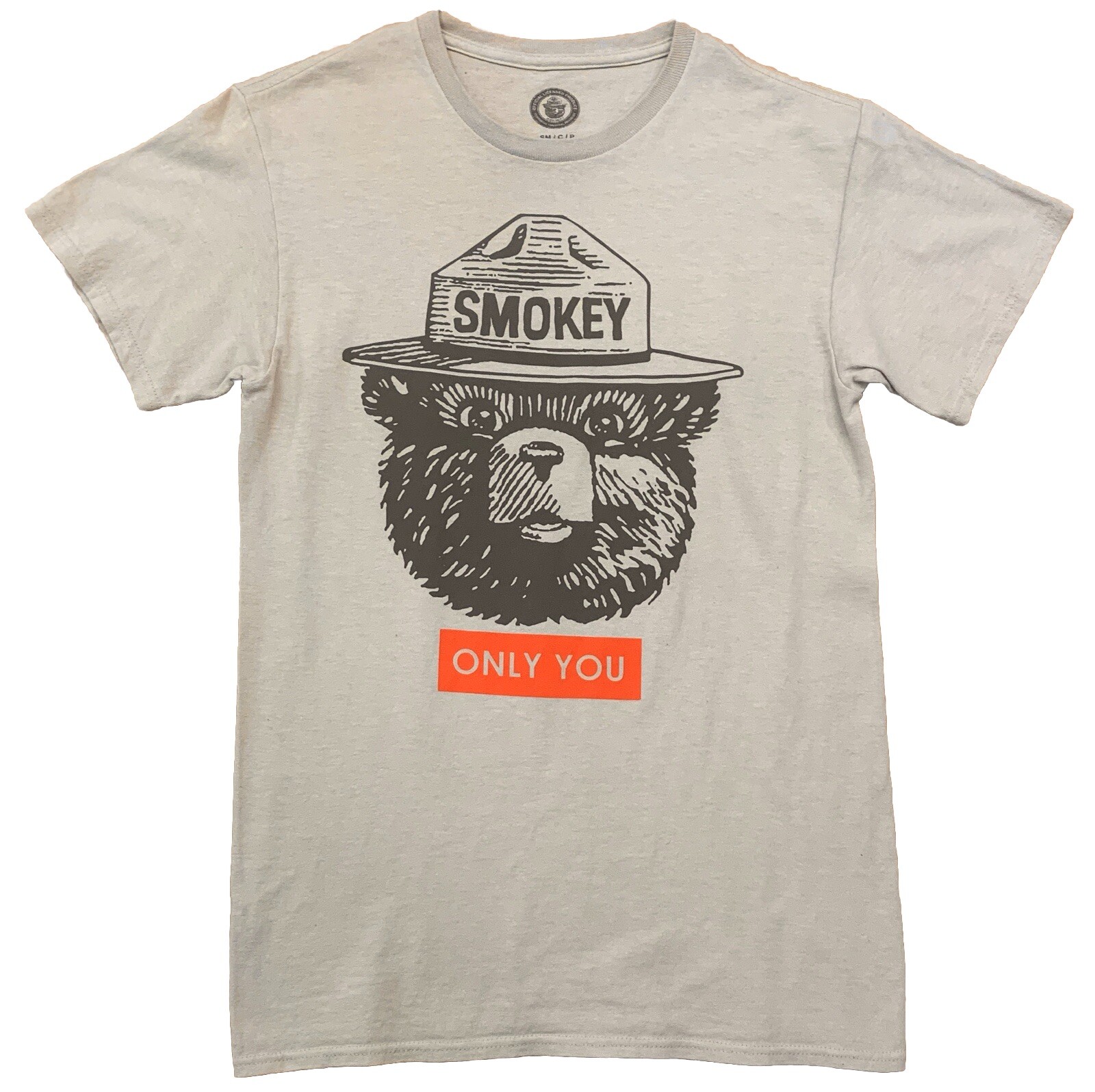 Smokey The Bear Only You Forest Fire Prevention T-shirt Size Small Brown Cotton gallery