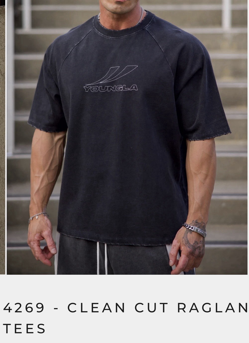 4269 - Clean Cut Raglan Tee YoungLA gallery