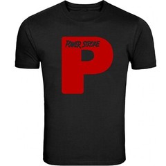 Powerstroke Small chest P Design T-Shirt Unisex Black Color Front & Back S – 5XL