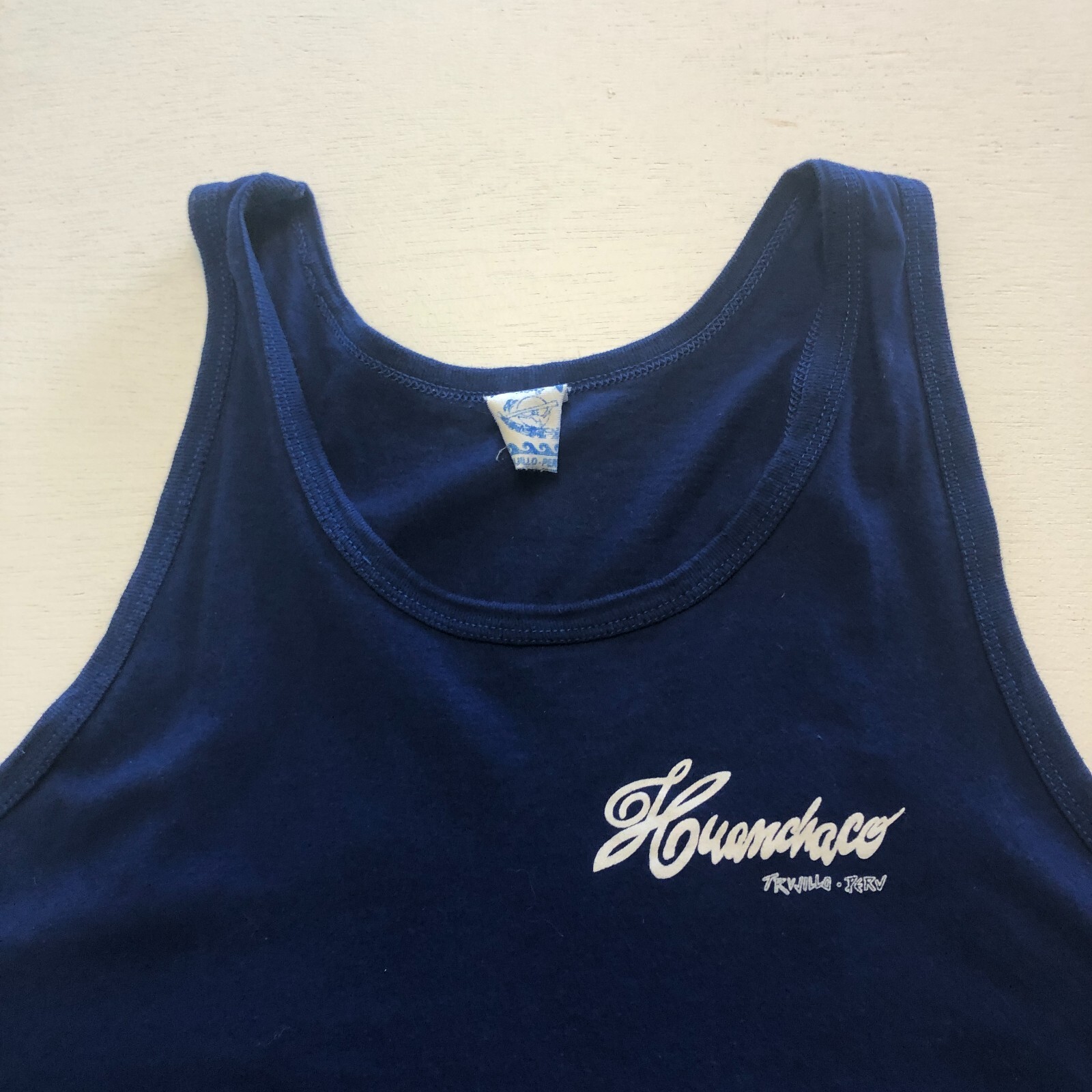 vtg 90s Huanchaco SURF Tank Top Sz Muscle Shirt Trujilla Peru Beach Sunset gallery