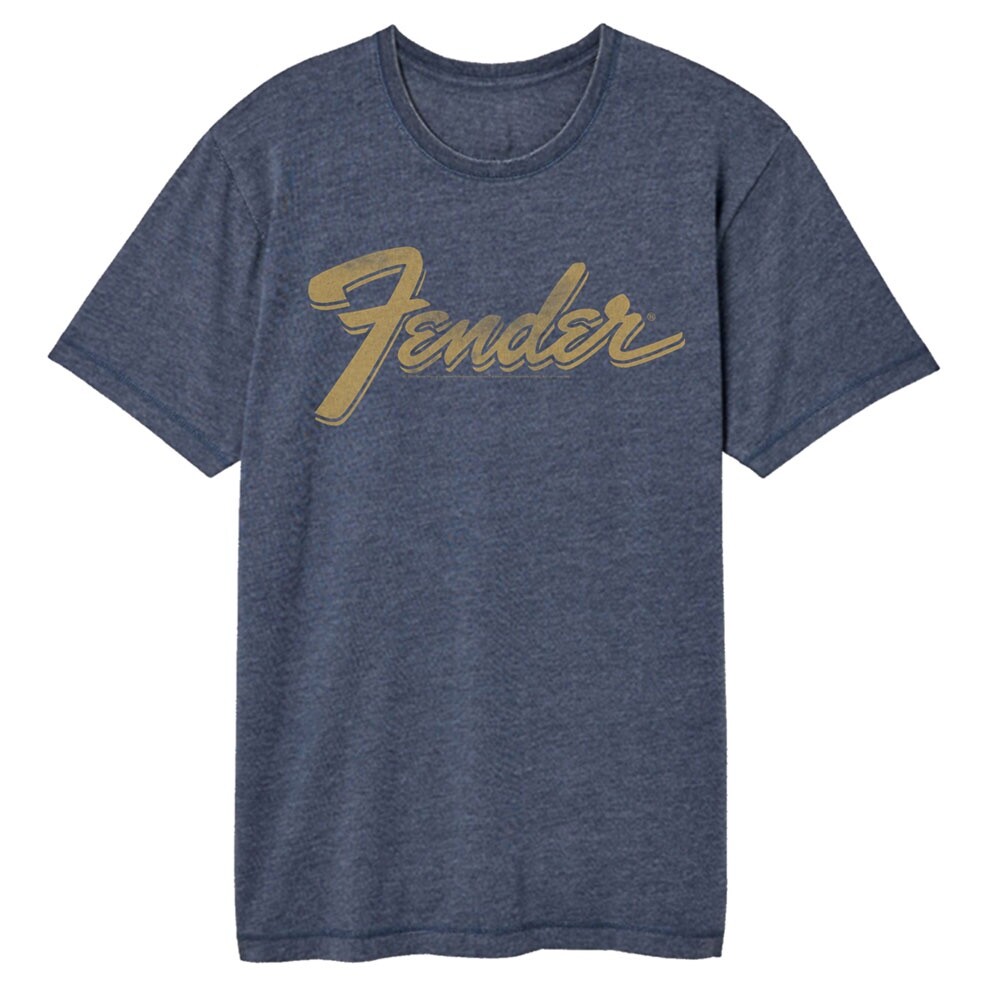Fender Mens T-Shirt WORN LOGO Guitar Adult Comfort Color Navy Music Merch gallery