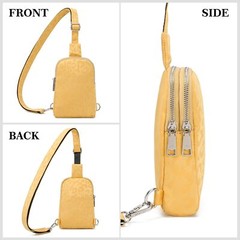 Mens Crossbody Bag Small Checkered Sling Bag for Women Nylon Cross Body bag f…
