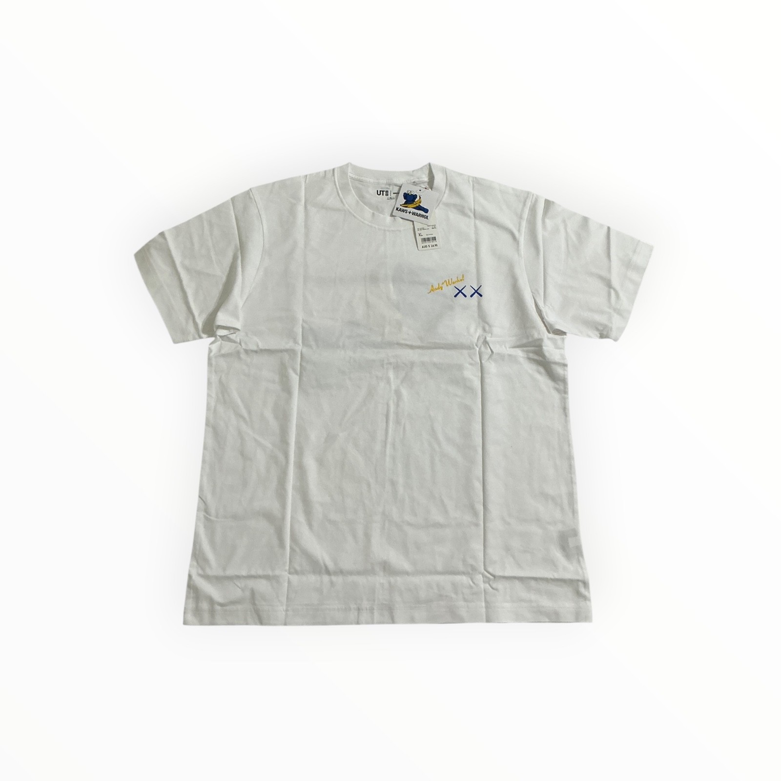 UNIQLO KAWS Warhol T Shirt White XL Graphic Pop Art Short Sleeve Tee gallery
