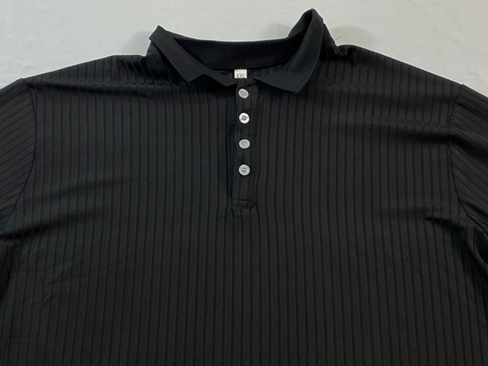 men's Gildan t-shirt size 5XL black long sleeve rib cuff pull-on cotton gallery