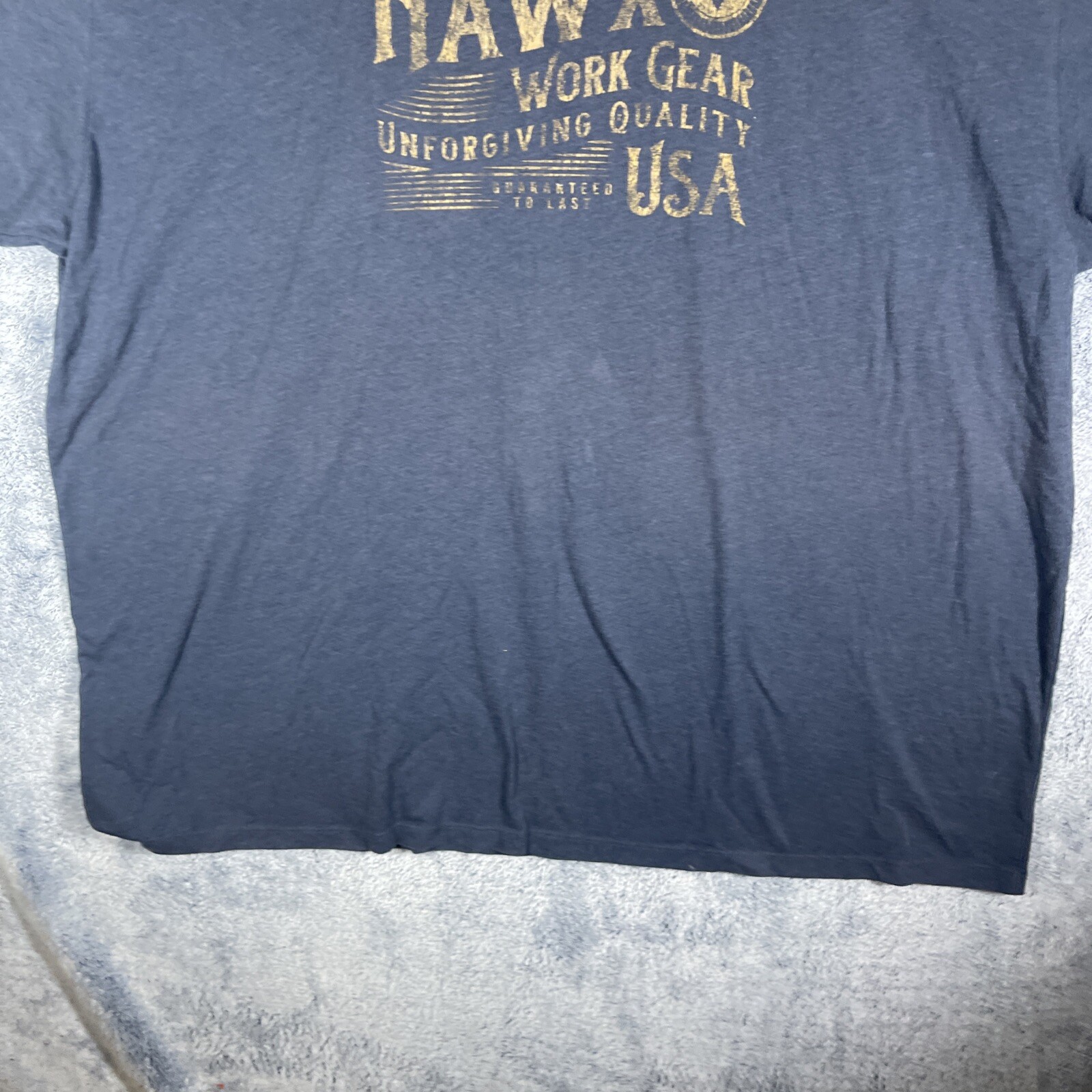 Hawx Men's Blue Short Sleeve Work Gear USA Size 2XL Everyday Casual Cotton Blend gallery