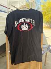 Authentic Collectors Militaria Men’s Blackwater Black Cotton T-Shirt 2XL Regular