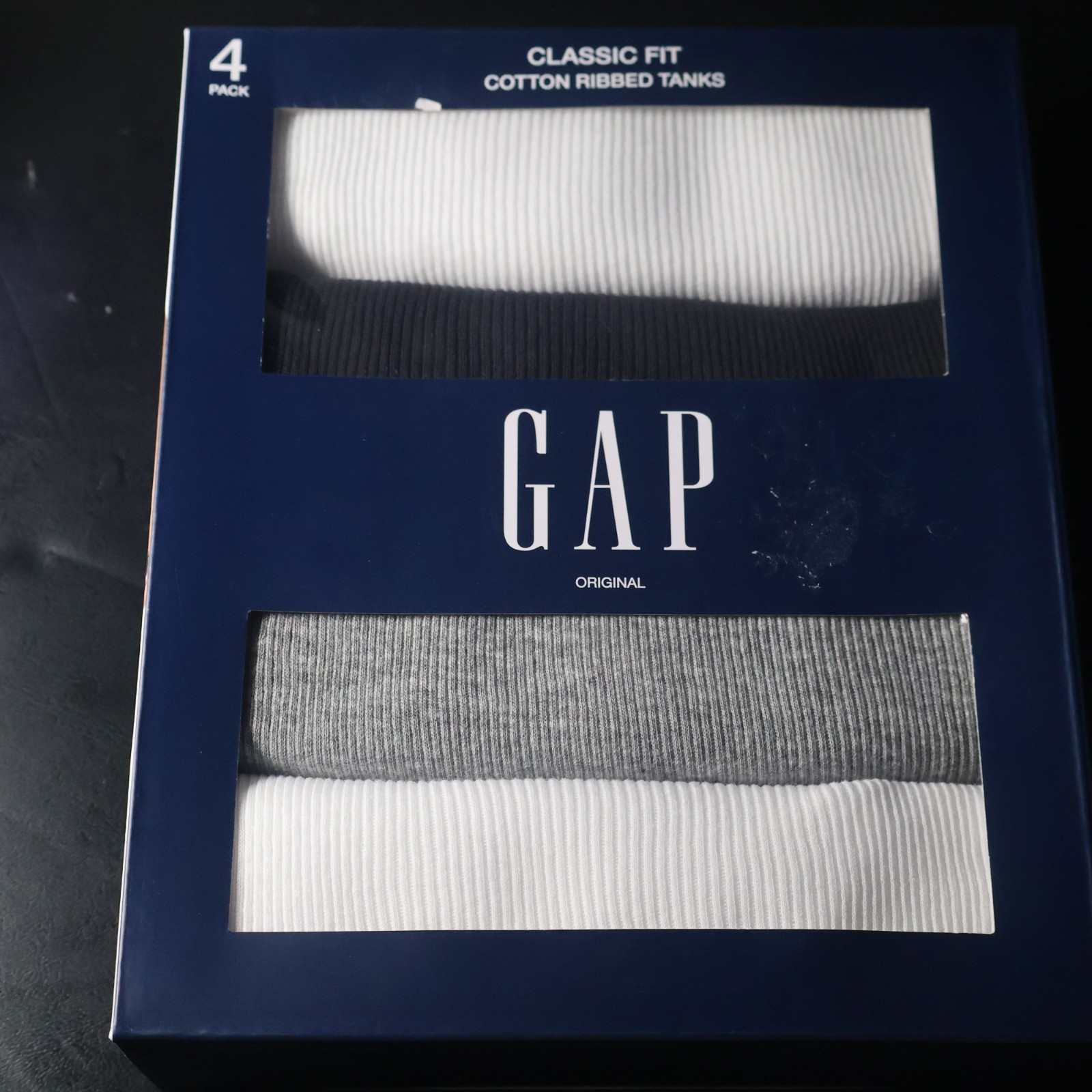 Gap 4 Pack Cotton Ribbed Tanks Shirts Classic Fit Size Medium M New gallery