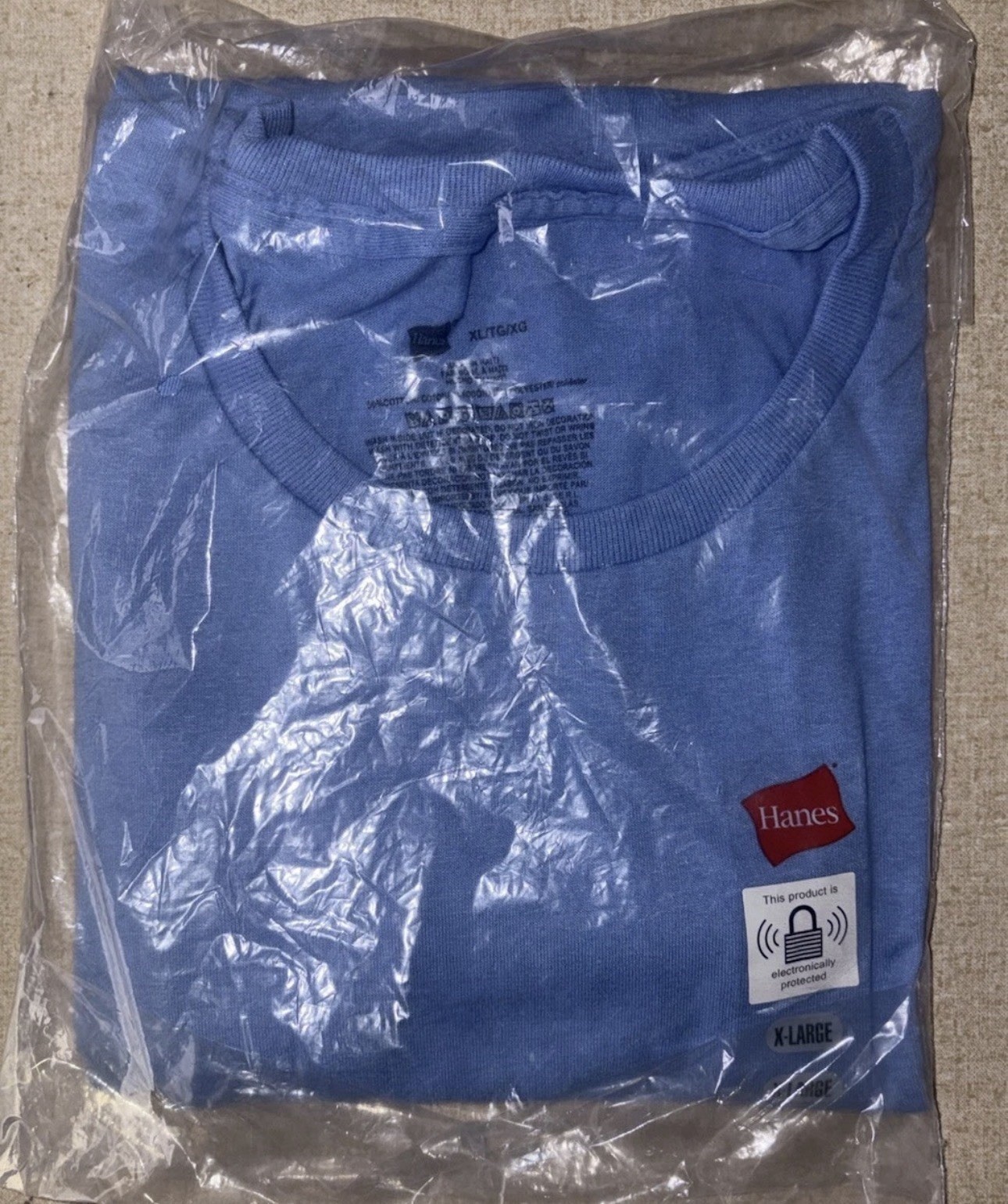 Hanes Unisex Ecosmart Stylish T Shirt Casual Carolina Blue Plain T-Shirt – XL