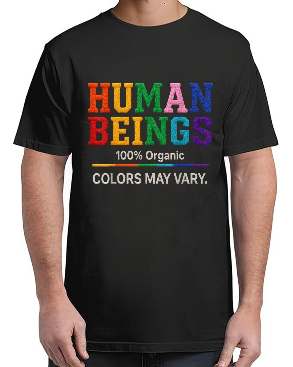 Organic Colors May Vary LGBT Pride Month T-Shirt Hype Fit for Adults S-4XL