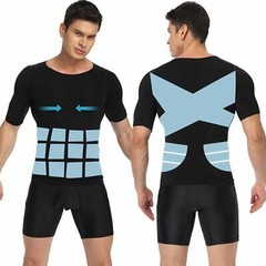 Men’s Slimming Body Shaper Vest Compression Shirt Workout Tank Tops Abdomen Slim