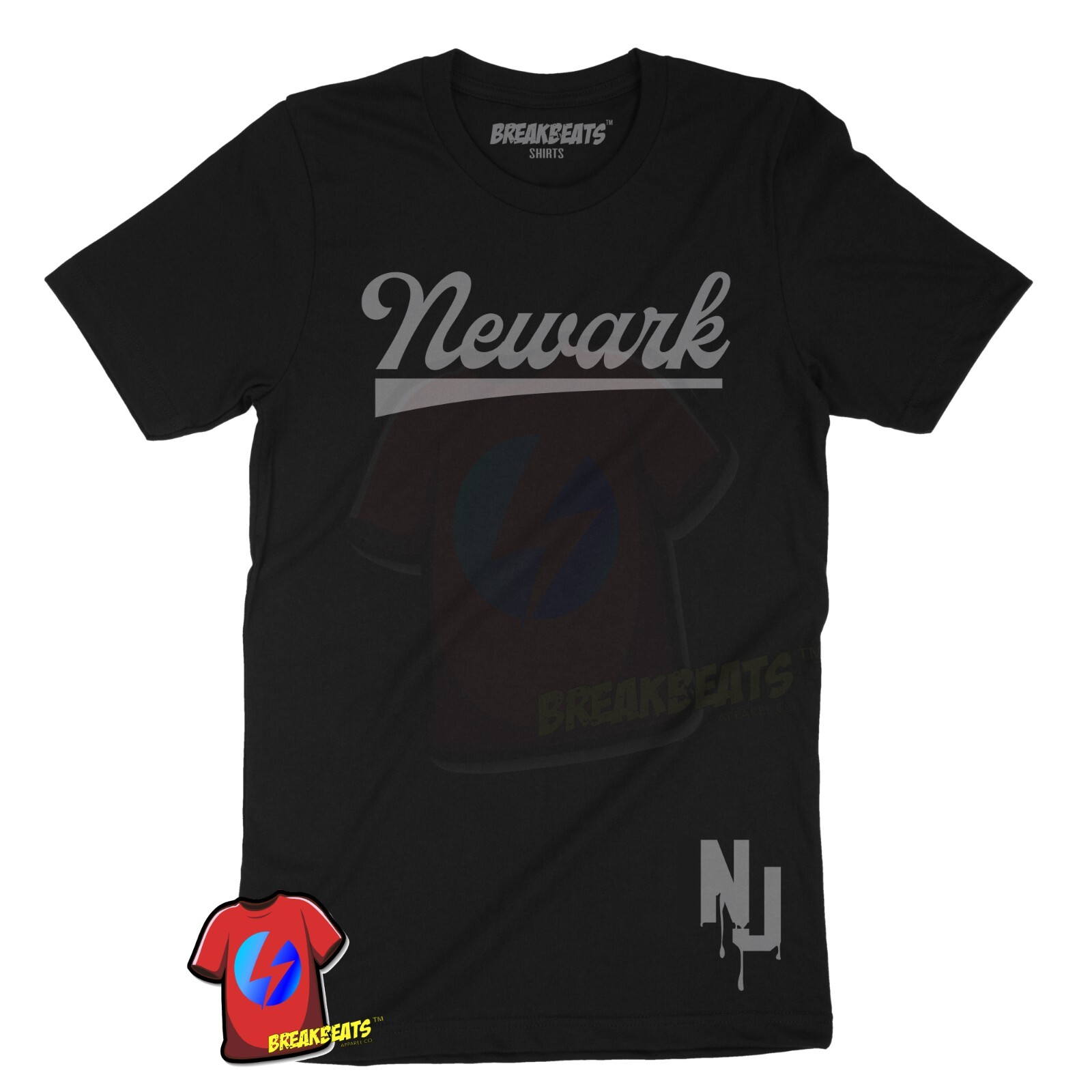 Newark NJ Brick City New Jersey Graphic Design Unisex Men's T Shirt gallery