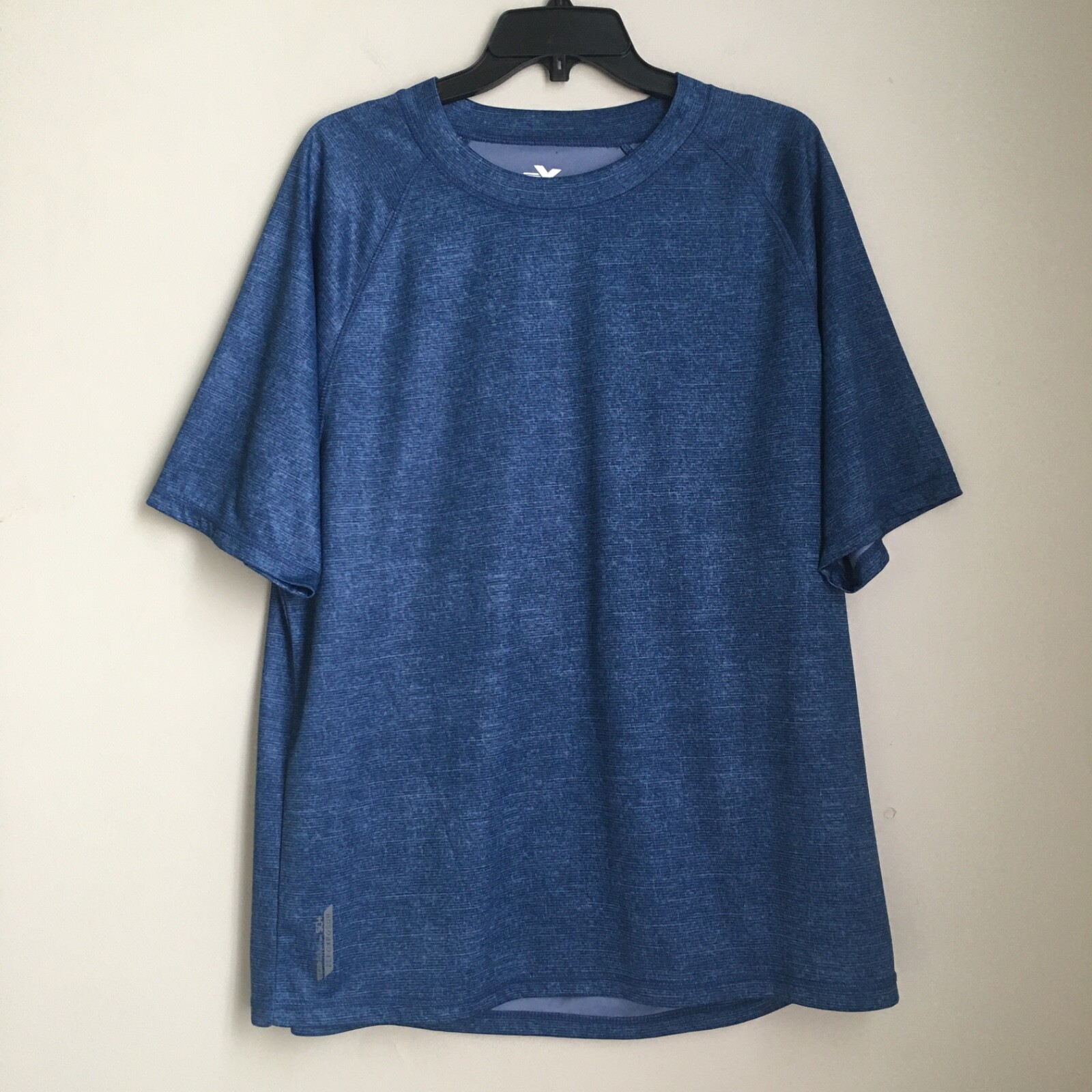 Zeroxposur Shirt Sun Protection UPF 50 Mens XL Blue Stretch Performance Knit S/S