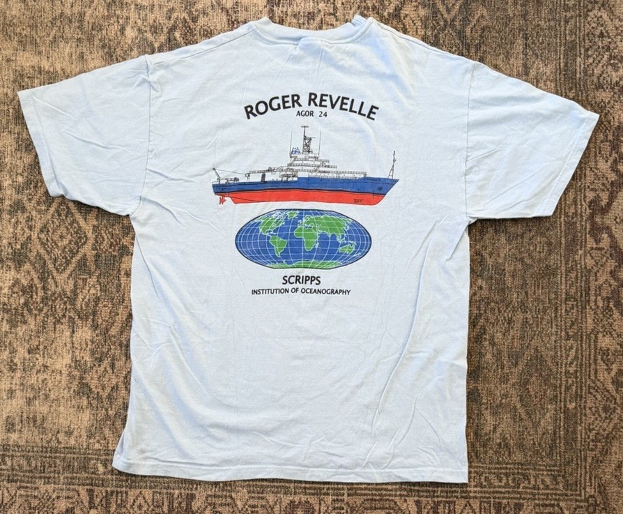 VTG 90s Scripps Institution Of Oceanography UCSD T Shirt Revelle Agor 24 XL gallery