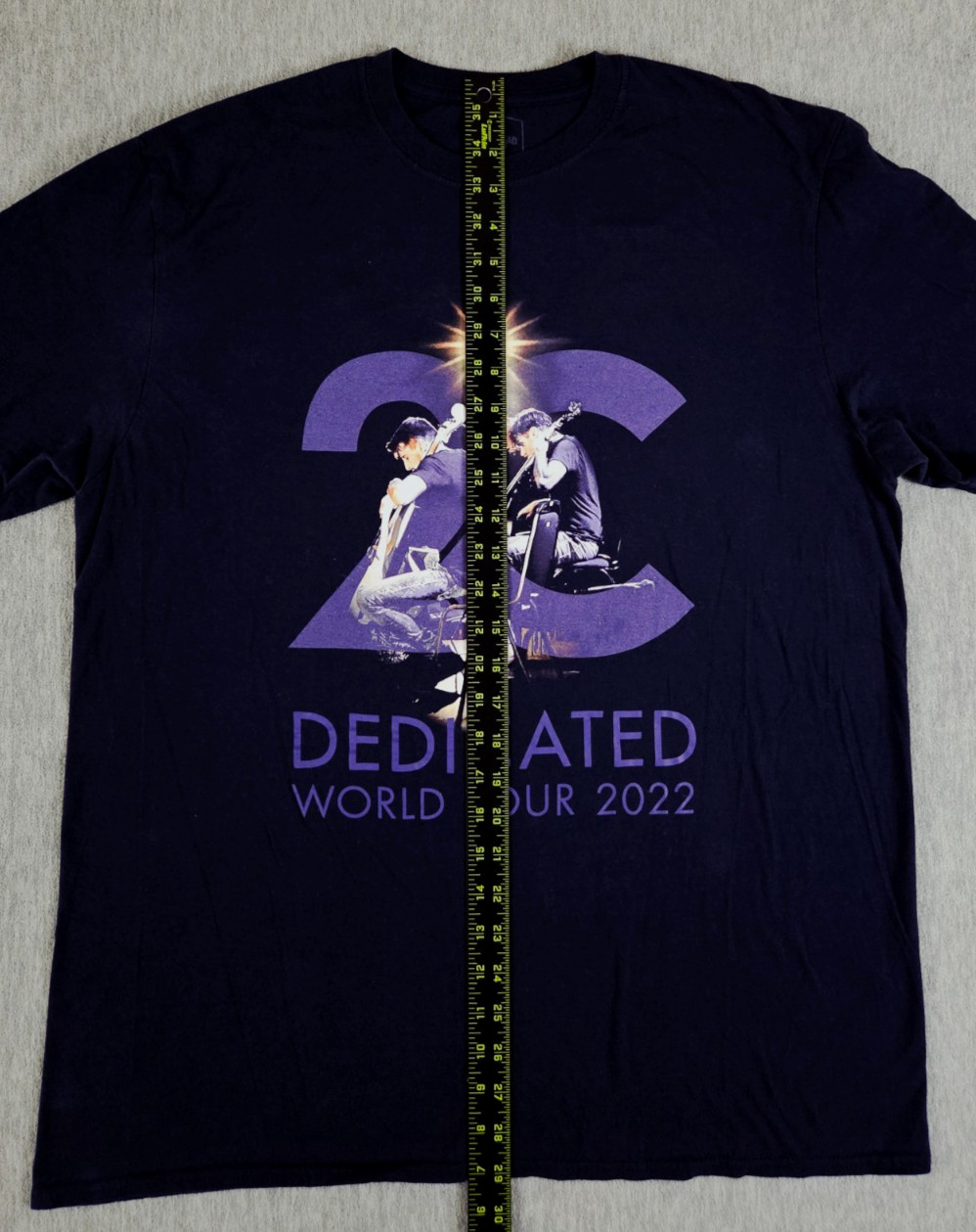 2Cellos Dedicated World Tour 2022 Adult XL Shirt Blue The Thread Shop gallery