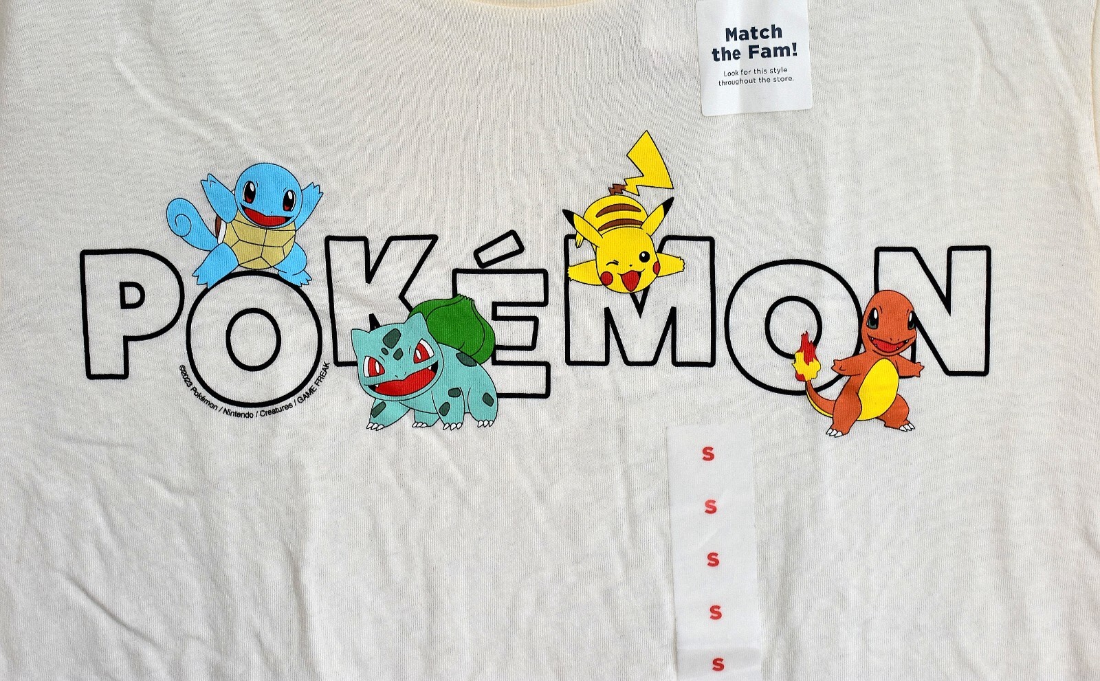 Unisex Old Navy Pokemon Gender-Neutral Graphic T-Shirt MEDIUM Creme NEW TAG gallery