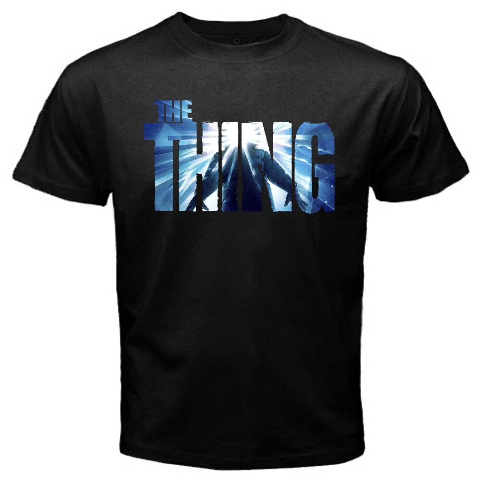The Thing Horror Movie Mens Black Graphic Tee Size S To 4XL