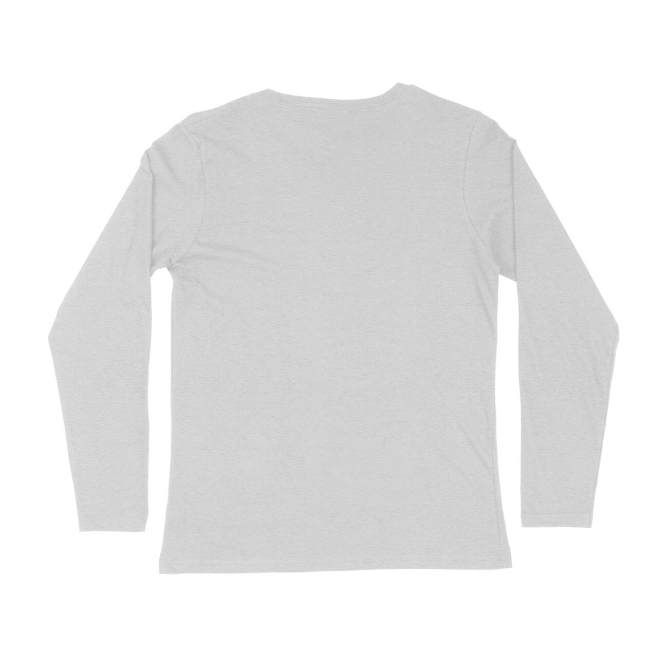 Round Neck Melange Grey Color Mix Size Full Sleeve Casual Wear T shirt For Men gallery