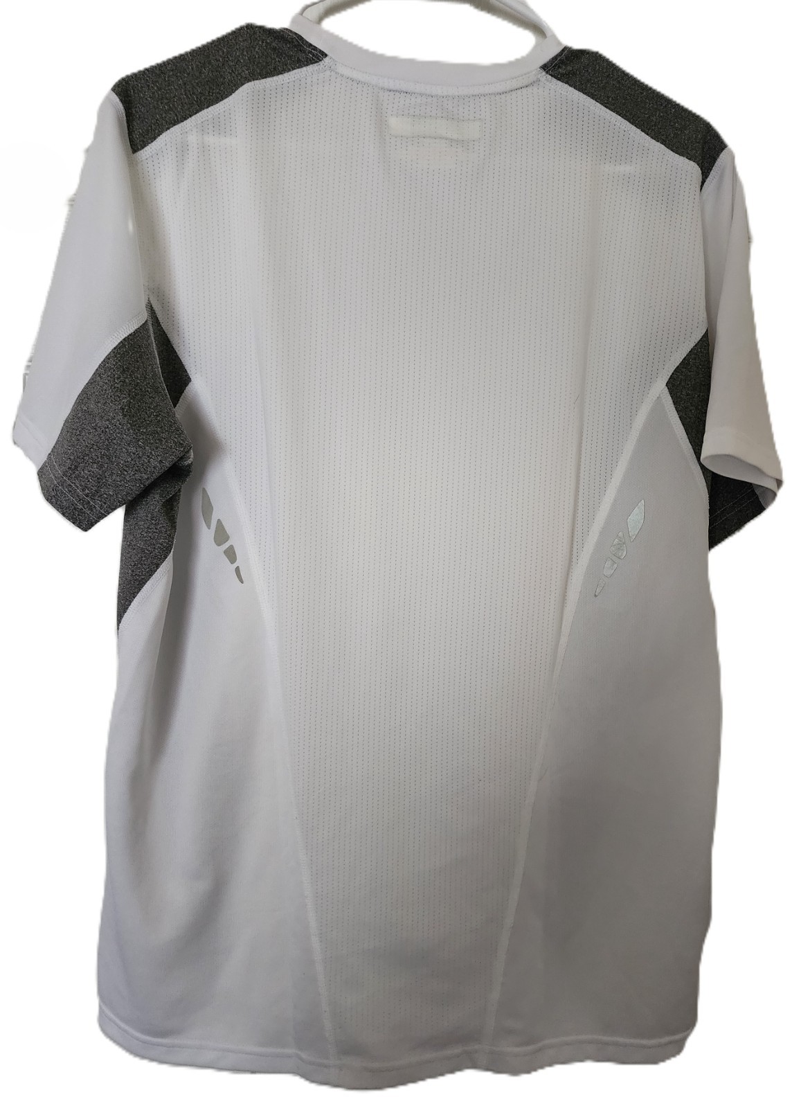 Tek Gear Mens White Gray Silver GYM ATHLETIC Wear Shirt - Size M gallery