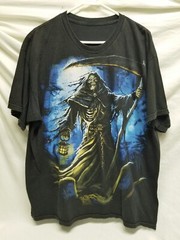 Grim Reaper T Shirt See Pics For Measurements Big Print