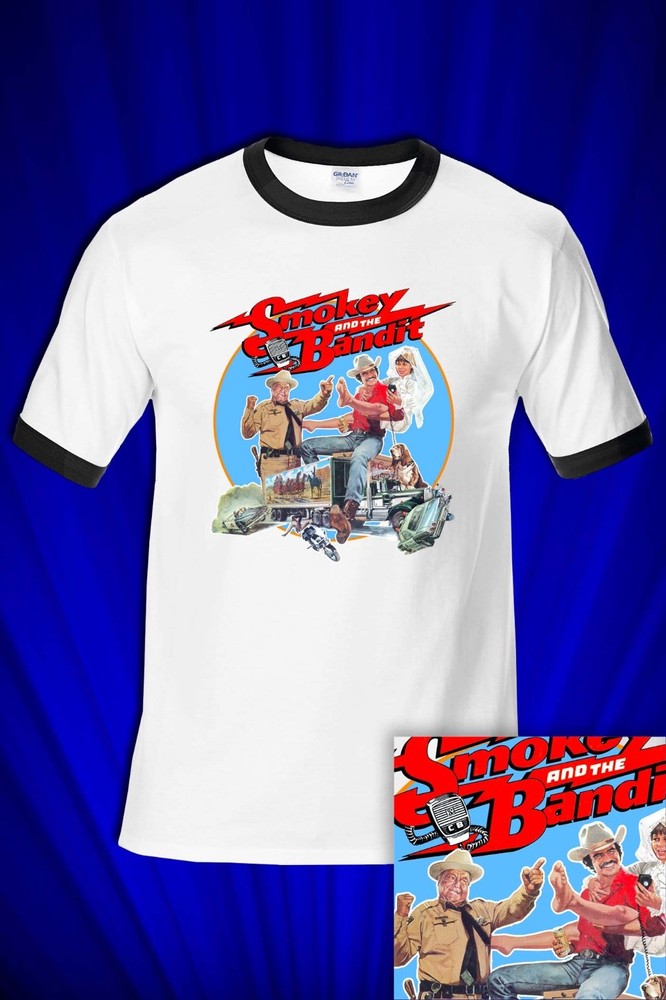 Smokey & the Bandit Vintage RINGER Tee T-SHIRT SM-XXL Unisex
