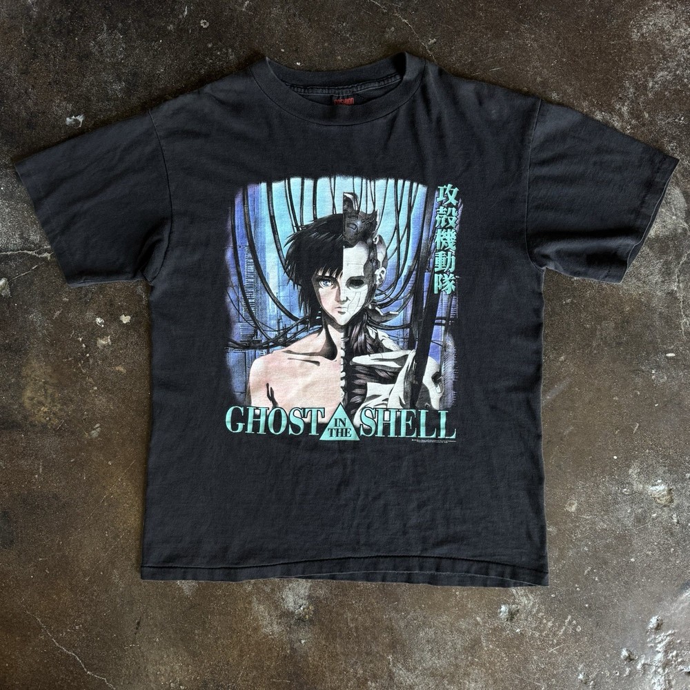 Vintage 90’s Ghost In The Shell Anime Split Face Fashion Victim T Shirt Size L