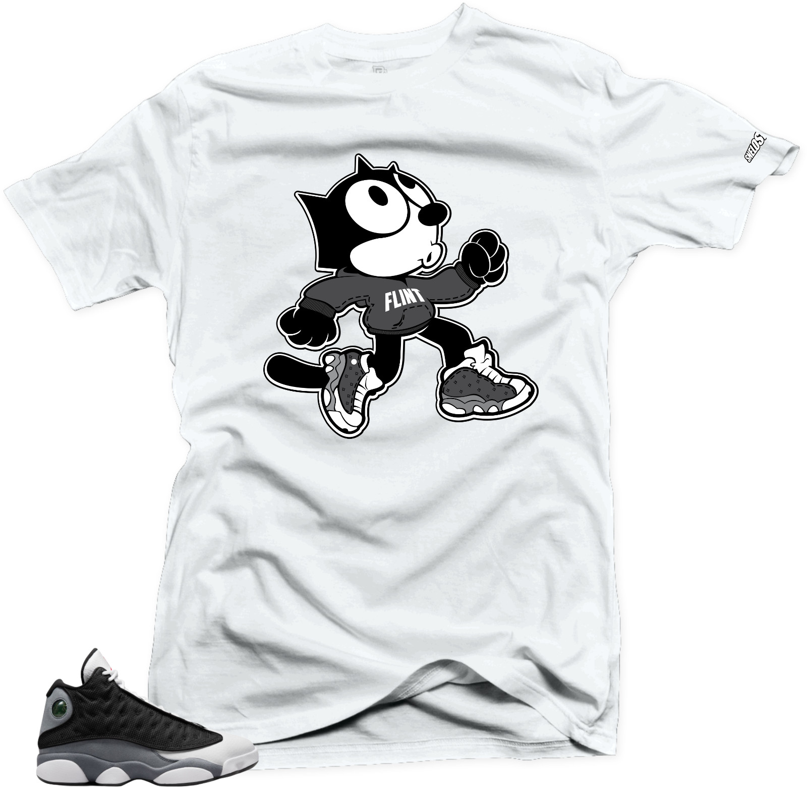 Shirt To Match Jordan 13 Retro Black Flint The Cat Sneaker Unisex Tees gallery