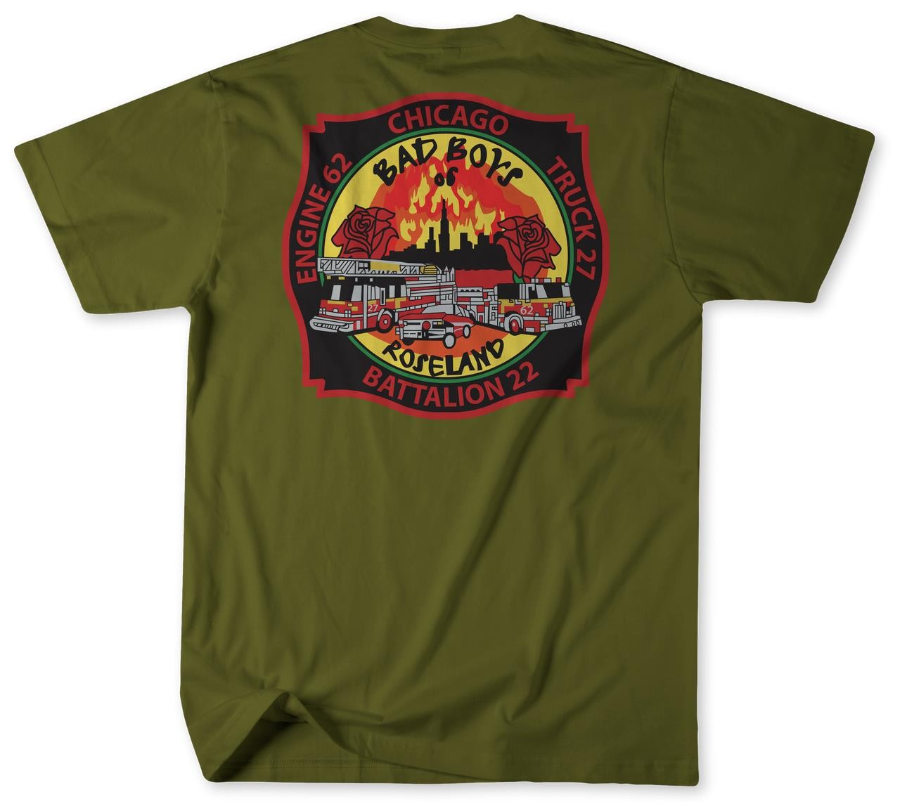 Unofficial Chicago Fire Department Station 62 Shirt V1