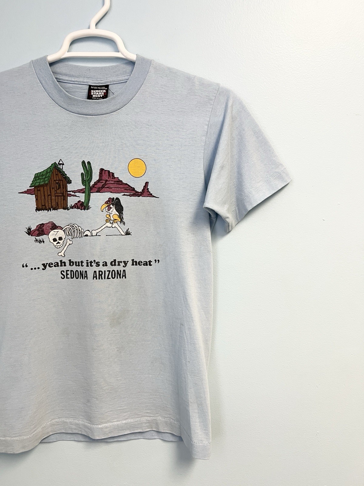 Vintage 80s Sedona Arizona Humor T Shirt Medium Faded Worn Single Stitch USA gallery